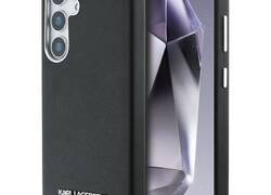 Karl Lagerfeld Saffiano Full Wrapped Elongated Metal Logo MagSafe - Etui do Samsung Galaxy S25 (czarny)