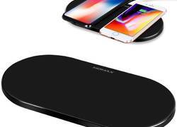 Momax Q.Pad Pro Dual Charging - Bezprzewodowa ładowarka indukcyjna Qi do iPhone i Android, 2x10 W (czarny)
