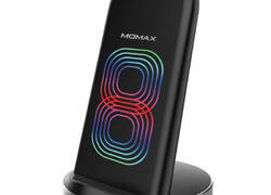 Momax Q.Dock2 Dual Coil - Bezprzewodowa ładowarka indukcyjna Qi do iPhone i Android, 10 W (czarny)