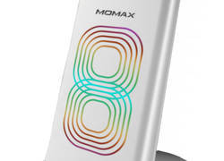 Momax Q.Dock2 Dual Coil - Bezprzewodowa ładowarka indukcyjna Qi do iPhone i Android, 10 W (biały)