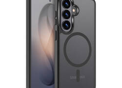 Crong Hybrid Matte Magnetic - Etui MagSafe Samsung Galaxy S26+ (czarny)