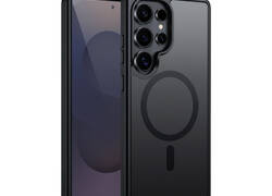 Crong Hybrid Matte Magnetic - Etui MagSafe Samsung Galaxy S25 Ultra (czarny)