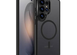 Crong Hybrid Matte Magnetic - Etui MagSafe Samsung Galaxy S26 Ultra (czarny)