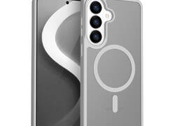 Crong Hybrid Matte Magnetic - Etui MagSafe Samsung Galaxy S26 (szary)