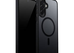 Crong Hybrid Matte Magnetic - Etui MagSafe Samsung Galaxy A56 (czarny)