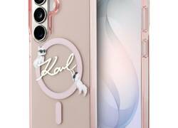 Karl Lagerfeld IML KC Script MagSafe - Etui Samsung Galaxy S26 (różowy)