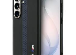 BMW M Perforated Stripe Logo MagSafe - Etui Samsung Galaxy S26 (niebieski)
