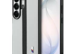 BMW M Perforated Stripe Logo MagSafe - Etui Samsung Galaxy S26 Ultra (szary)