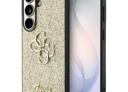 Guess Fixed Glitter Big 4G Metal Logo - Etui Samsung Galaxy S26 (złoty)