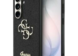 Guess Fixed Glitter Big 4G Metal Logo - Etui Samsung Galaxy S26 (czarny)