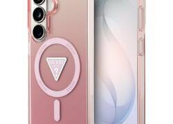 Guess IML Gradient Triangle MagSafe - Etui Samsung Galaxy S26 (różowy)