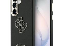 Guess Grained Big 4G Metal Logo - Etui Samsung Galaxy S26 (czarny)