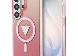Guess IML Gradient Triangle MagSafe - Etui Samsung Galaxy S26 Ultra (różowy)