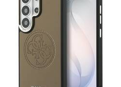 Guess Perforated Logo MagSafe - Etui Samsung Galaxy S26 Ultra (bršzowy)