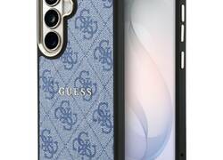 Guess 4G Embossed Ring MagSafe - Etui Samsung Galaxy S26 (niebieski)