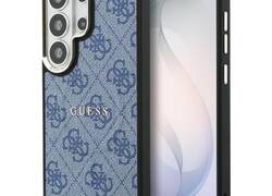 Guess 4G Embossed Ring MagSafe - Etui Samsung Galaxy S26 Ultra (niebieski)