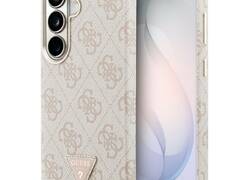 Guess 4G Triangle Logo MagSafe - Etui Samsung Galaxy S26 (różowy)