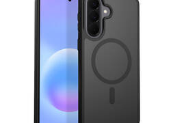 Crong Hybrid Matte Magnetic - Etui MagSafe Samsung Galaxy A57 (czarny)