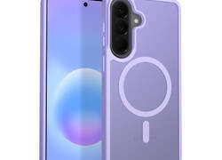 Crong Hybrid Matte Magnetic - Etui MagSafe Samsung Galaxy A57 (lawendowy)