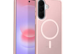 Crong Hybrid Matte Magnetic - Etui MagSafe Samsung Galaxy A37 / A36 (różowy)