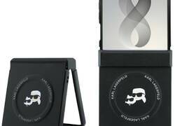 Karl Lagerfeld Karl & Choupette Pins MagSafe - Etui Samsung Galaxy Z Flip 8 (czarny)