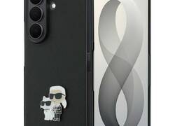 Karl Lagerfeld Saffiano Karl & Choupette Pin - Etui Samsung Galaxy Z Fold 8 Ultra (czarny)