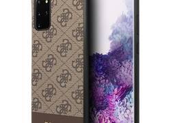Guess 4G Bottom Stripe Collection - Etui Samsung Galaxy S20+ (brązowy)