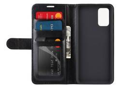 Crong Booklet Wallet - Etui Samsung Galaxy S20+ z kieszeniami + funkcja podstawki (czarny)