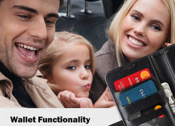 Crong Booklet Wallet - Etui Samsung Galaxy S20 Ultra z kieszeniami + funkcja podstawki (czarny)