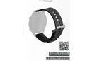 PURO ICON Multibrand Wristband – Uniwersalny pasek smartwatch 20 mm (S/M & M/L) (czarny) - zdjęcie 2