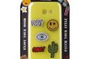 PURO Patch Mania - Etui Samsung Galaxy A3 (2017) w zestawie 5 naklejek (żółty) - zdjęcie 3