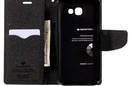 Mercury Fancy Diary - Etui Samsung Galaxy A3 (2017) z kieszeniami na karty + stand up (czarny) - zdjęcie 5