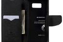 Mercury Fancy Diary - Etui Samsung Galaxy S8 z kieszeniami na karty + stand up (czarny) - zdjęcie 5