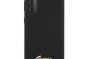 Guess Silicone Script Metal Logo - Etui Samsung Galaxy S21+ (czarny) - zdjęcie 3