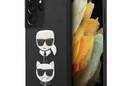 Karl Lagerfeld Saffiano Karl & Choupette Heads - Etui Samsung Galaxy S21 Ultra (czarny) - zdjęcie 1