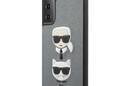 Karl Lagerfeld Saffiano Karl & Choupette Heads - Etui Samsung Galaxy S21+ (srebrny) - zdjęcie 2