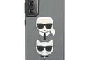 Karl Lagerfeld Saffiano Karl & Choupette Heads - Etui Samsung Galaxy S21+ (srebrny) - zdjęcie 3