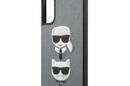 Karl Lagerfeld Saffiano Karl & Choupette Heads - Etui Samsung Galaxy S21+ (srebrny) - zdjęcie 6