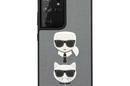 Karl Lagerfeld Saffiano Karl & Choupette Heads - Etui Samsung Galaxy S21 Ultra (srebrny) - zdjęcie 3