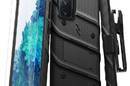 Zizo Bolt Cover - Pancerne etui Samsung Galaxy S20 FE ze szkłem 9H na ekran + podstawka & uchwyt do paska (czarny) - zdjęcie 1