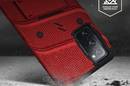 Zizo Bolt Cover - Pancerne etui Samsung Galaxy S20 FE ze szkłem 9H na ekran + podstawka & uchwyt do paska (czerwony/czarny) - zdjęcie 2