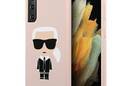 Karl Lagerfeld Fullbody Silicone Iconic - Etui Samsung Galaxy S21 (Różowy) - zdjęcie 1