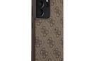 Guess 4G Metal Logo - Etui Samsung Galaxy S21 Ultra (brązowy) - zdjęcie 4