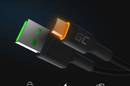 Green Cell Ray - Kabel Przewód USB - Micro USB 200cm z pomarańczowym podświetleniem LED, szybkie ładowanie Ultra Charge, QC 3.0 - zdjęcie 3