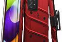 ZIZO BOLT Series - Pancerne etui Samsung Galaxy A52 5G/A52S ze szkłem 9H na ekran + uchwyt z podstawką (czerwony) - zdjęcie 1