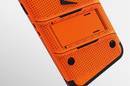 Zizo Bolt Cover - Pancerne etui Samsung Galaxy S8 ze szkłem 9H na ekran + podstawka & uchwyt do paska (Orange/Black) - zdjęcie 9