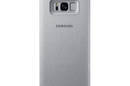 Samsung LED View Cover - Etui z klapką + kieszeń na kartę Samsung Galaxy S8+ (srebrny) - zdjęcie 2