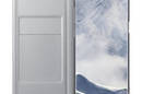 Samsung LED View Cover - Etui z klapką + kieszeń na kartę Samsung Galaxy S8+ (srebrny) - zdjęcie 3