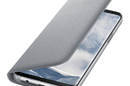 Samsung LED View Cover - Etui z klapką + kieszeń na kartę Samsung Galaxy S8+ (srebrny) - zdjęcie 4