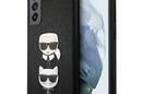 Karl Lagerfeld Saffiano Karl & Choupette Heads - Etui Samsung Galaxy S21 FE (czarny) - zdjęcie 1